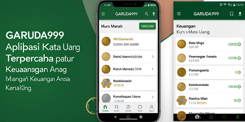 Tampilan antarmuka GARUDA999 yang sederhana dan informatif.