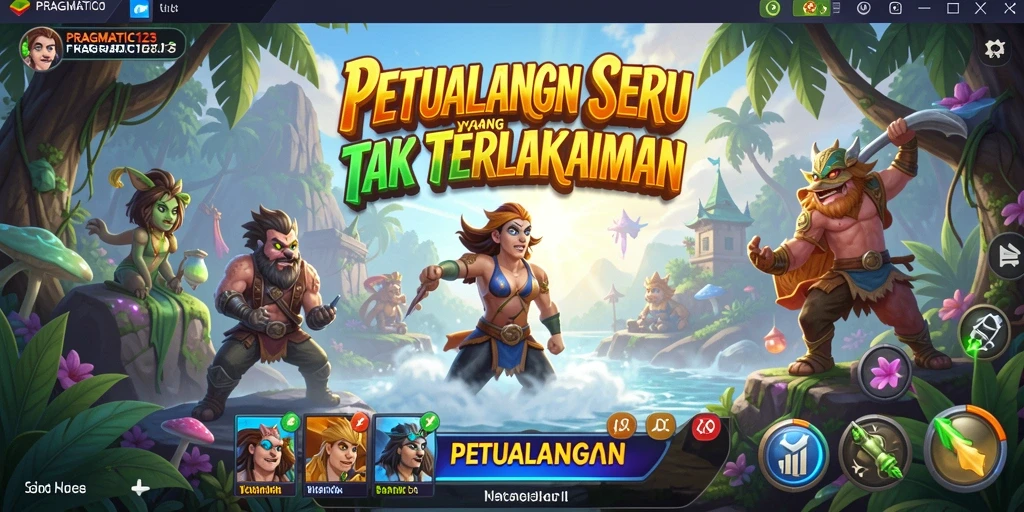 Tampilan antar muka PRAGMATIC123 yang menarik dan fungsional.