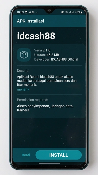 Tampilan halaman APK idcash88